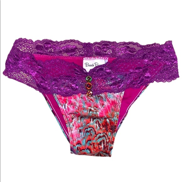 Beach Bunny Peacock Bottoms Size Small NWOT 1 of 500 - Picture 2 of 14